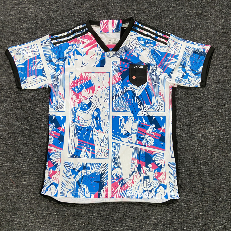 日本シリーズ新サッカーユニフォーム ドラゴンボール海賊王 ルフィ ナザ 日本の若手選手共同モデル タイ版ジャージ|undefined