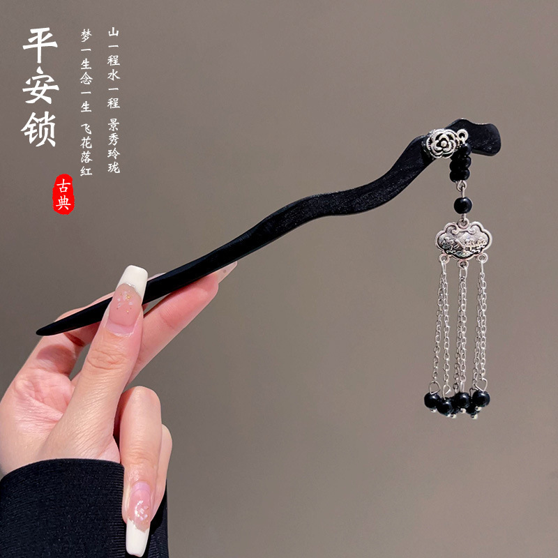 Nuevo estilo chino ropa de cabello estilo antiguo paso agitar ping pin