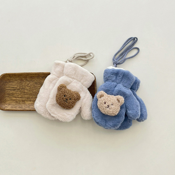 Children's winter brand cartoon keep warm gloves