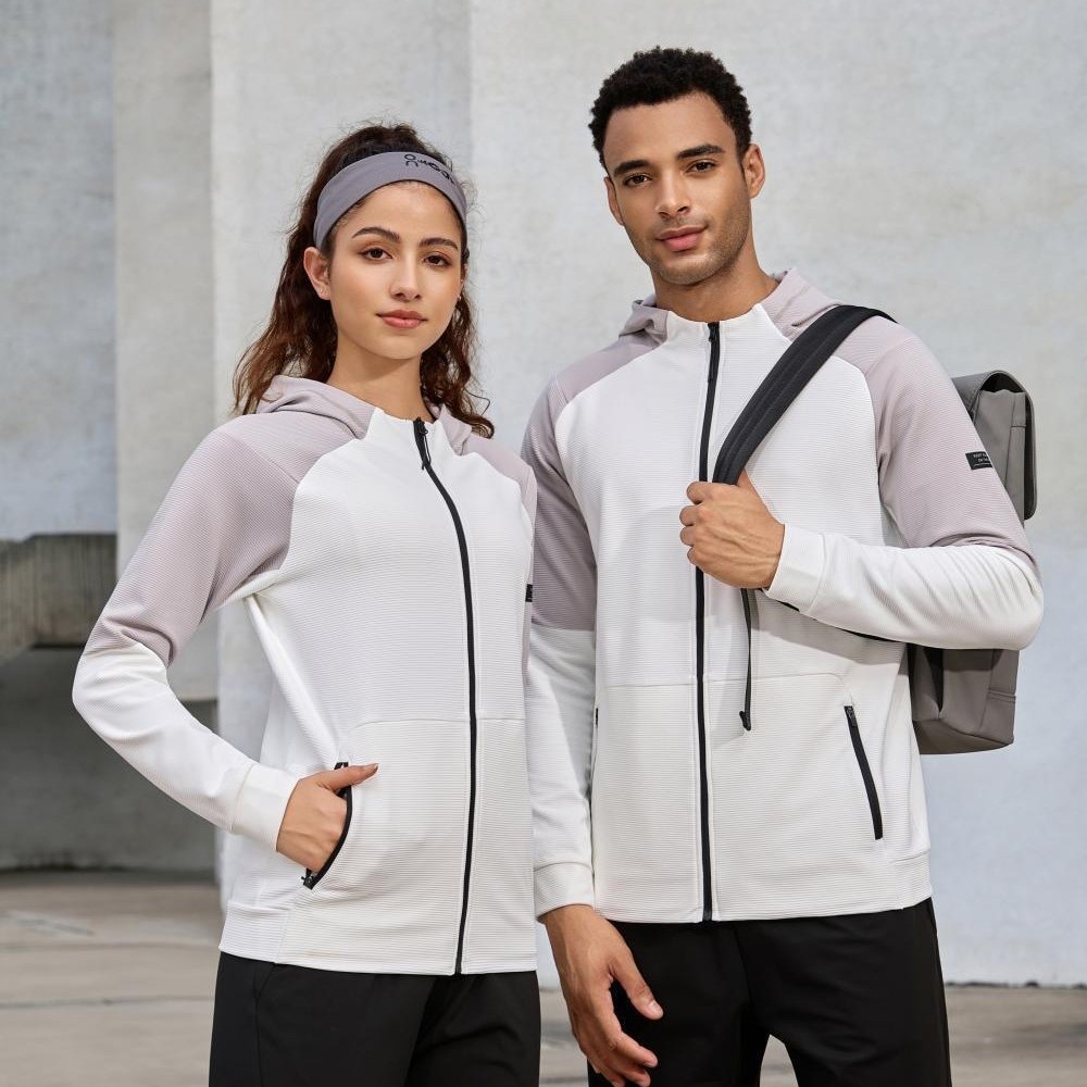 Men's and Women's European Size Autumn and Winter Warm Outdoor Stand-Up Collar Jacket Cardigan Elastic Tight-Fitting Sportswear