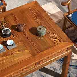 HF2X红木家具全鸡翅木泡茶桌椅组合中式实木多功能茶几功夫茶台茶