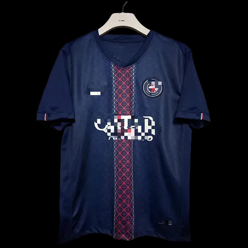 Source Factory Psg Diamond-Patterned Dark-Textured Football Jersey, Moisture-Wicking Adult Sports Training Jersey, Fan Version Short-Sleeved Source Factory Psg Diamond-Patterned Dark-Textured Football Jersey, Moisture-Wicking Adult Sports Training Jersey, Fan Version Short-Sleeved