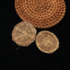 Ratto -edited round jewelry accessories DIY bamboo head earrings Pendant natural rattan woven crafts