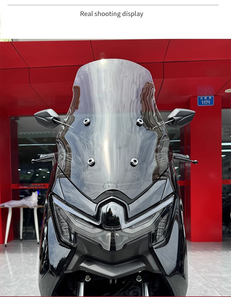 Suitable for Yamaha 25 Models Nmax155 Special Modified and Heightened Front Windshield 155 Front Windshield Modification Accessories