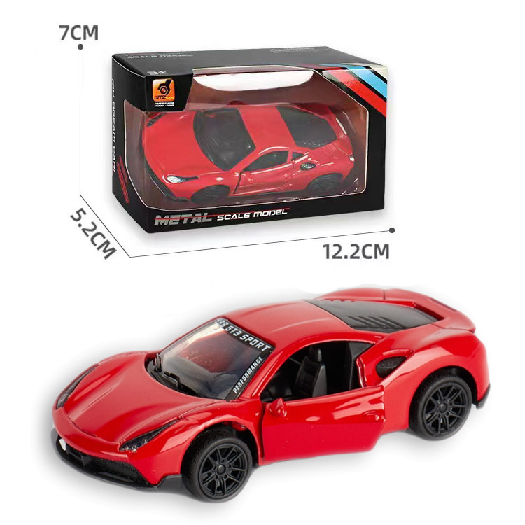 合金車のおもちゃの男の子の車の模型の子供のおもちゃの車は合金の車の模型の小型車の金属のスポーツカーの置物をシミュレーションします。|undefined