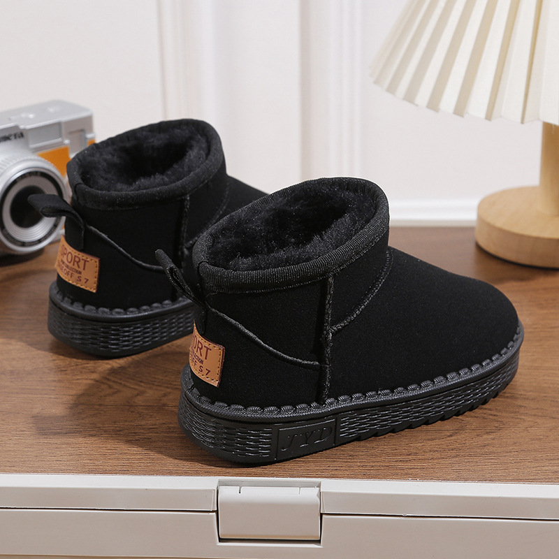 Botas de neve infantis para mulheres no outono e inverno de 2023, novo calor espesso e pelúcia para meninos de oito ou nove anos,_voghion.com