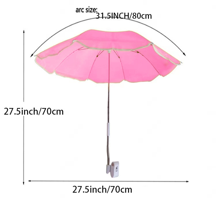 Nuevos productos para adultos silla de playa paraguas azul blanco rayas abrazadera paraguas silla de camping respaldo sombrillas paraguas de playa