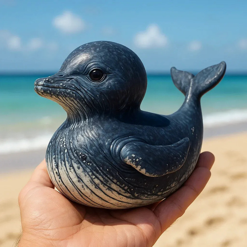 国境を越えた新しい海の生き物アヒル海洋動物アヒル樹脂工芸品装飾品家の装飾|undefined