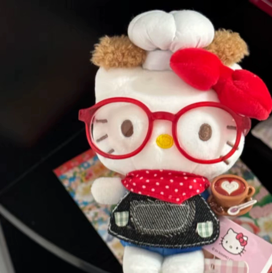 Plush Keychain (Hello Kitty) — Classic Backpack Pendant, Assorted Outfit Styles, 12 cm