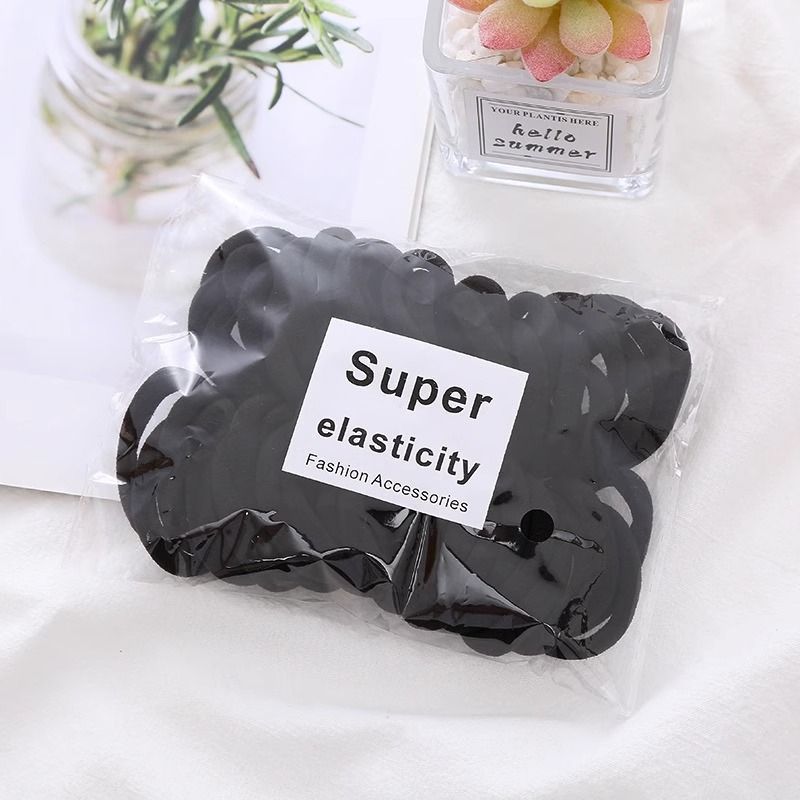 Anillo de cabello desechable correa de goma niñas no lastimar cabello pequeño viento fragante duradero delgado engrosar la cuerda de cabello anillo de cabello bolsa de adornamiento para el cabello