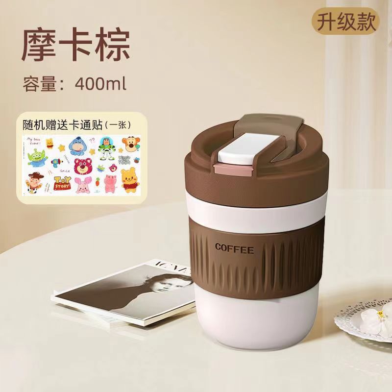 新商品のマカロン色のグラスは携帯してお茶のコップを随行して、手持ちのストローの双飲のコーヒーカップの卸売りの贈り物を持ちます。|undefined
