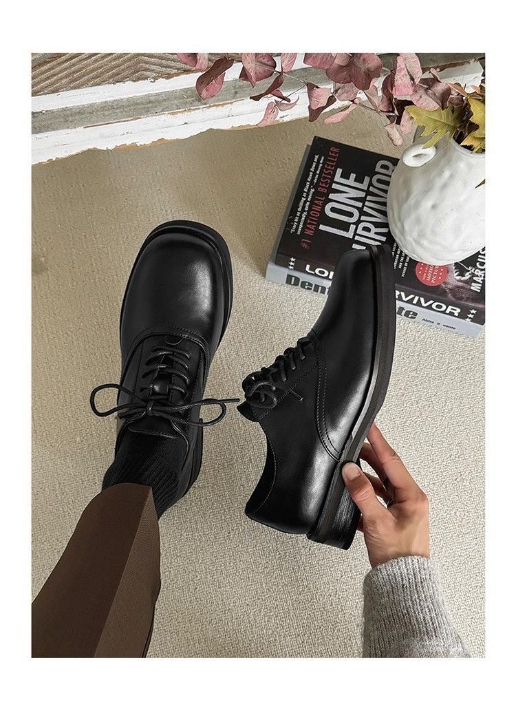 ShoeVault Square Derby Scarpe in pelle Vendita calda Commercio estero di alta qualità Uomo e donna Business formale Alluce alzato Matrimonio_voghion.com