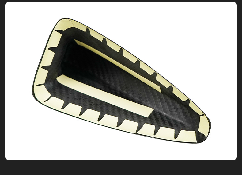 Cross-Border Applicable Accessories for Hyundai 19 Veloster Car Exterior Modification, Real Carbon Fiber Roof Shark Fin Antenna Cover