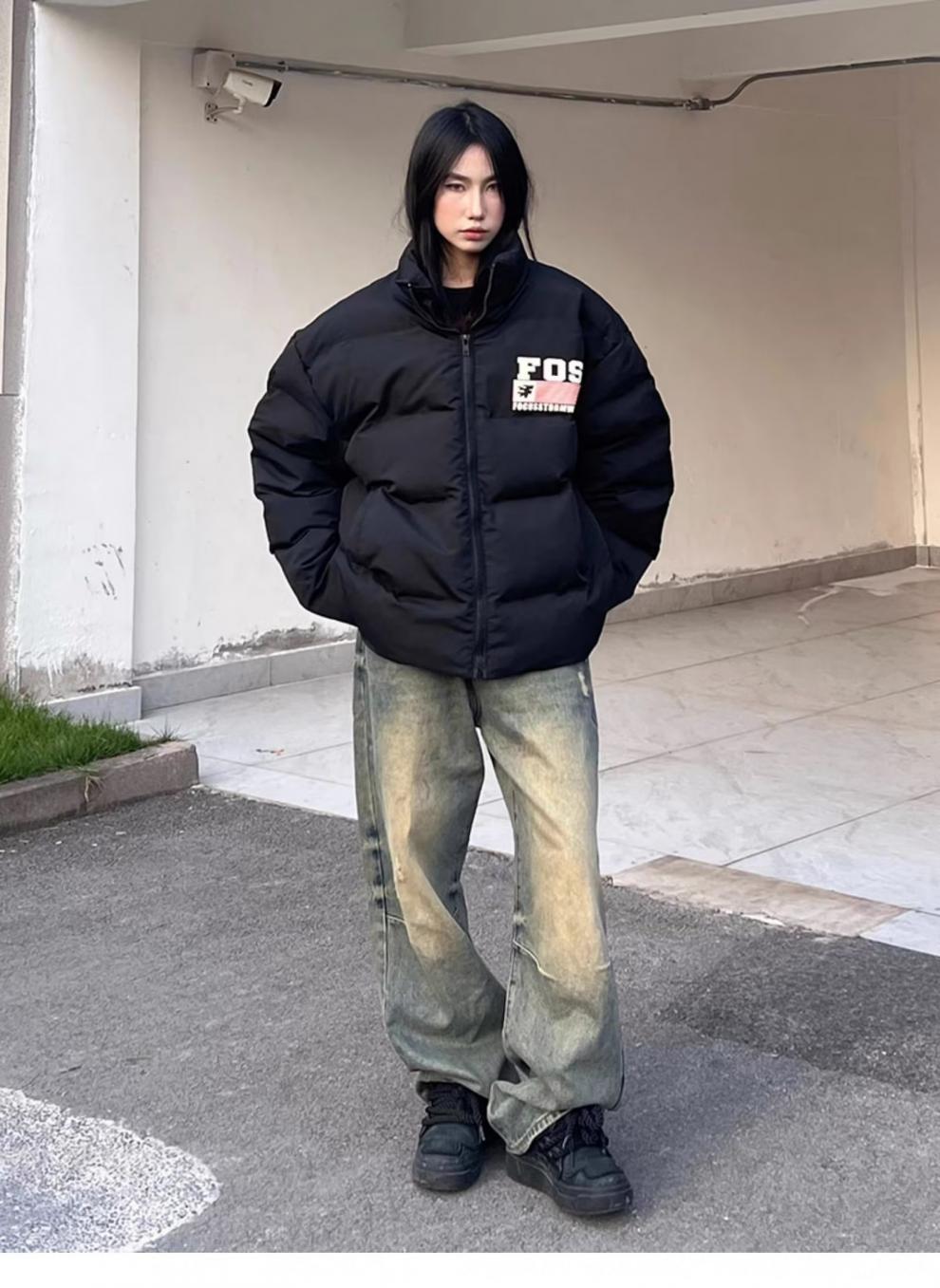 Miesten vaatteet Billionaire Boys BUFU National Fashion Retro Letter Bread Cotton Jacket Miesten talvi pariskunnalle High Street -puuvillatakki_voghion.com