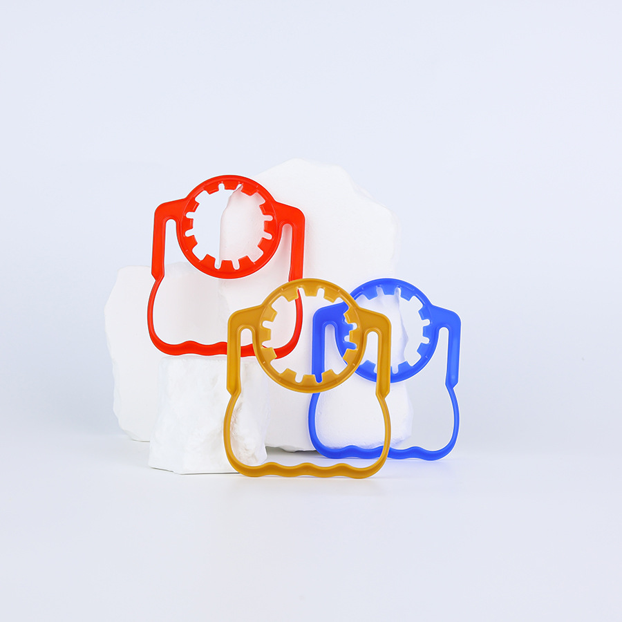 Proveedores al por mayor desechable cubo de agua potable mango de plástico 38 calibre PE mango de cubo de agua mineral mango