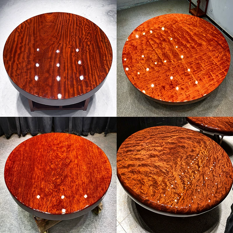 Большой круглый стол из цельного дерева из бразильского палисандра, обеденный стол и стул из цельного дерева из бразильского палисандра, комбинированный домашний круглый обеденный стол в китайском стиле на складе