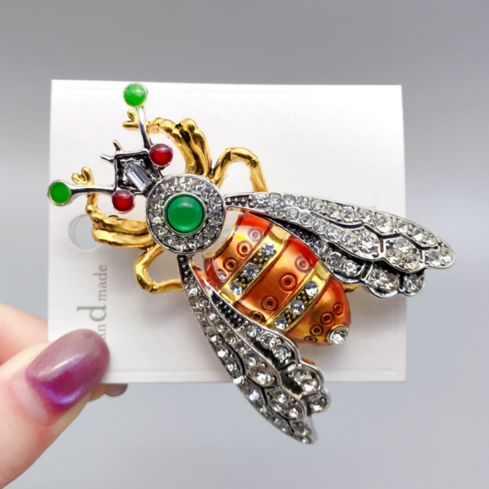 Spilla a forma di falena vintage per giacche uomo e donna_voghion.com
