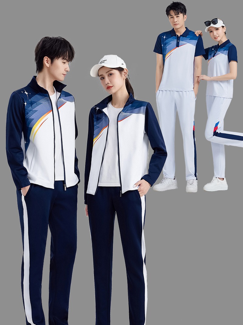 Primavera y otoño de la escuela secundaria uniformes universitarios de la escuela secundaria uniformes deportivos de tres piezas de equipo de entrenamiento de verano
