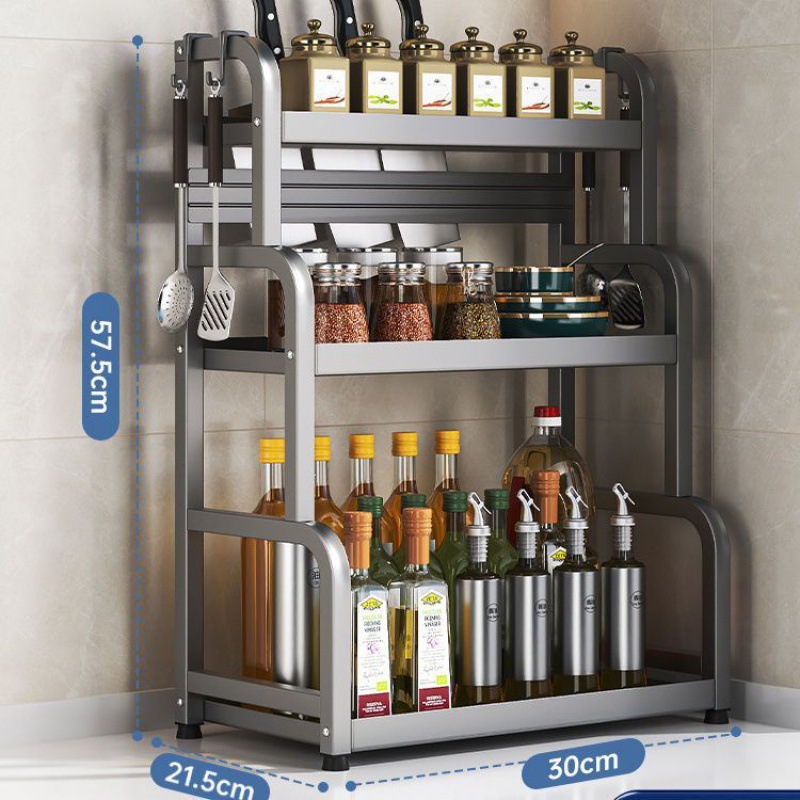 건그레이 3겹 30.1CM 플레이트 프레임 후크 4개 - 안정적인 구조, 녹 방지 및 내마모성 - 대용량 및 두꺼워짐