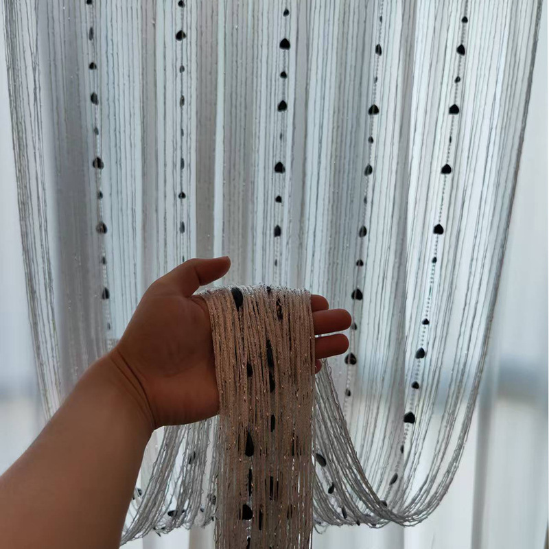 Beaded Door Curtain Peach Heart Shape Bead Curtain Blackout Curtain Partition Curtain Porch Curtain Suitable for Bedroom and Living Room