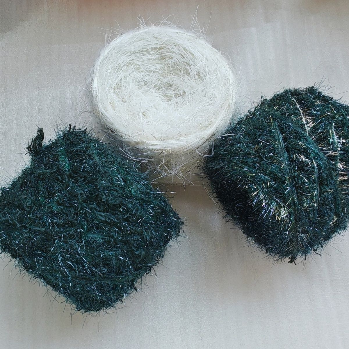 圣诞树手混线新款手工编织圣诞树圣诞树车挂专用毛线钩针5.0左右