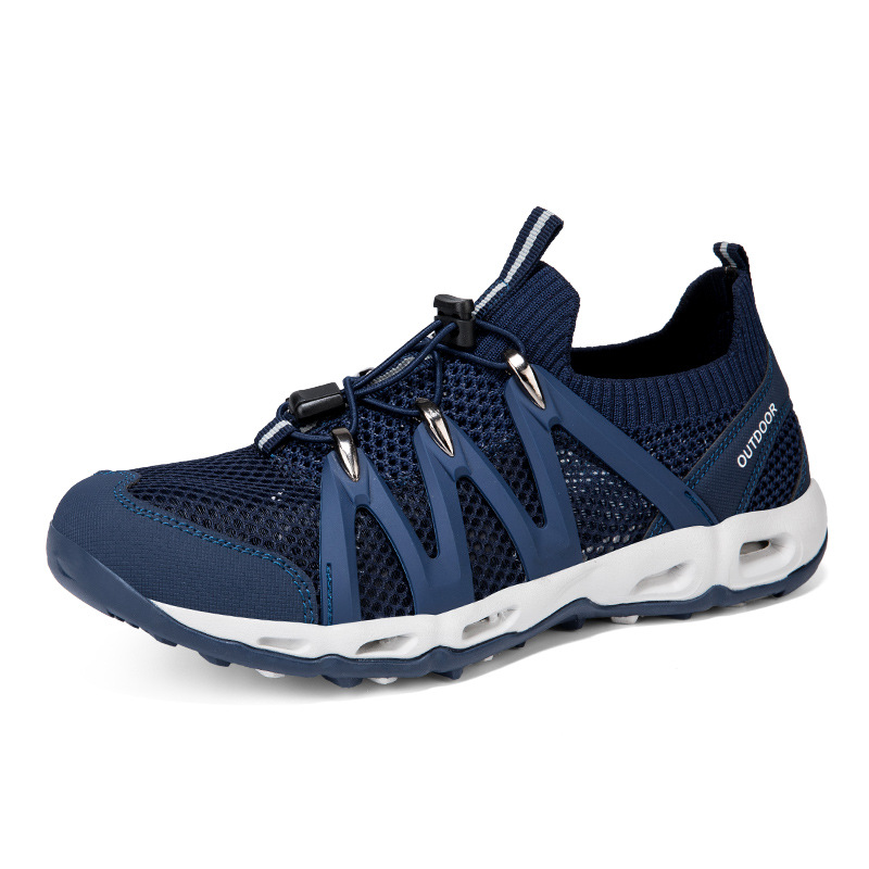 Primavera y verano zapatos de hombre al aire libre malla zapatos deportivos casuales zapatos de rafting anfibios transpirables zapatos de vadeo antideslizantes en stock