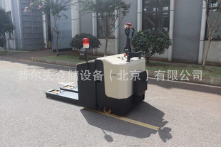 Long Stainless Steel Short Fork Walking Station Driving Large Enclosing Pedal Full Electric Pallet Platform Truck