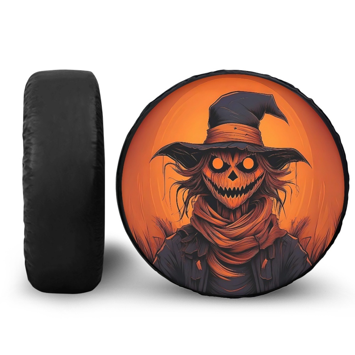Amazon car tire sunshade, dustproof and waterproof spare tire cover with Halloween print, customizable with your own design, can be shipped on behalf of others