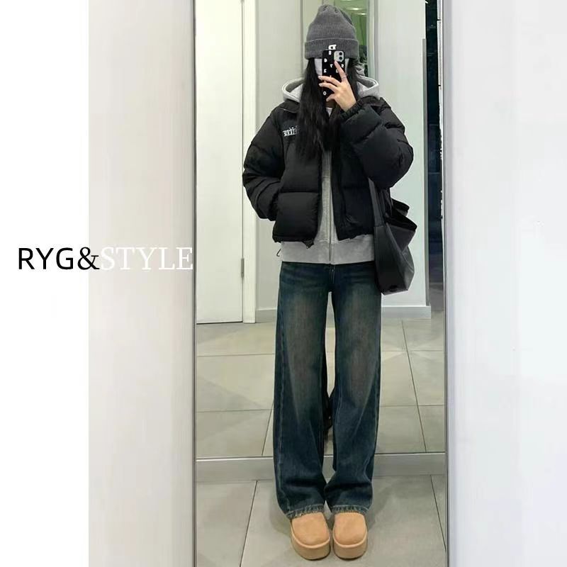 Tmall quality ~ maternity pants spring and autumn jeans plus size wide leg pants wear straight maternity pants [1 generation]]
