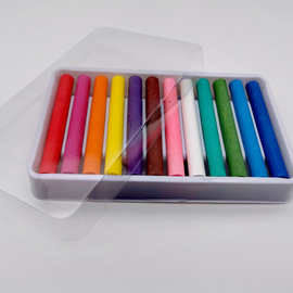 水溶性固体粉笔套装12色儿童涂鸦环保无尘粉笔套装