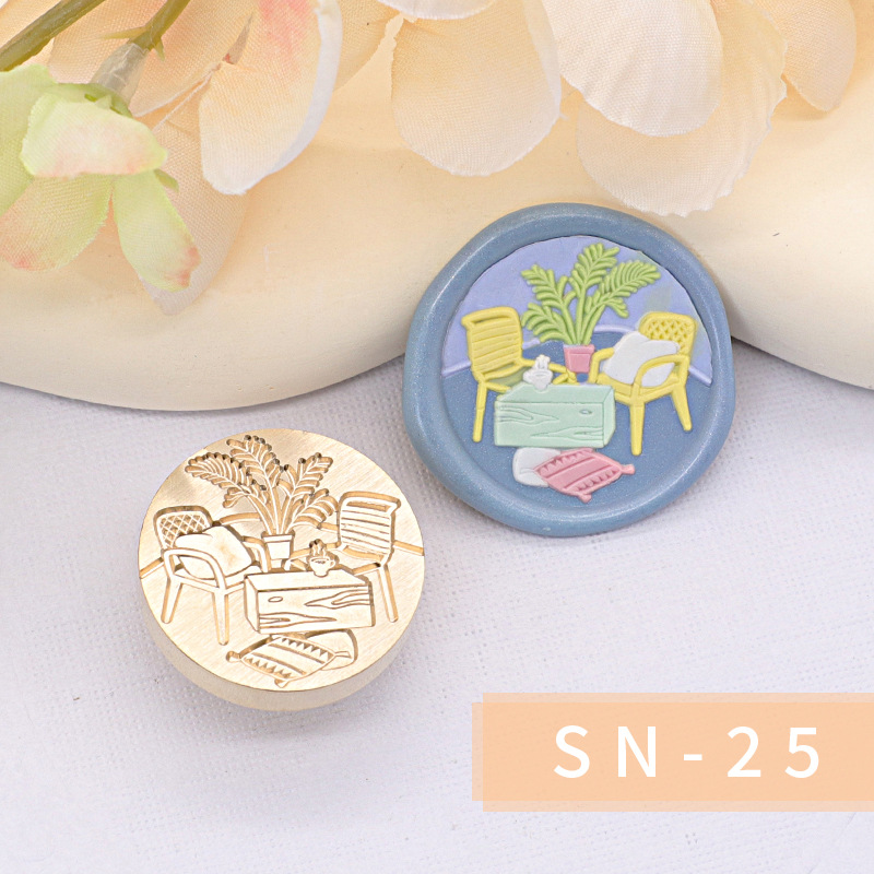 Original nuevo estilo fuego pintura sello serie interior cabeza regalo embalaje sobre cubierta cuento de hadas habitación casa caliente