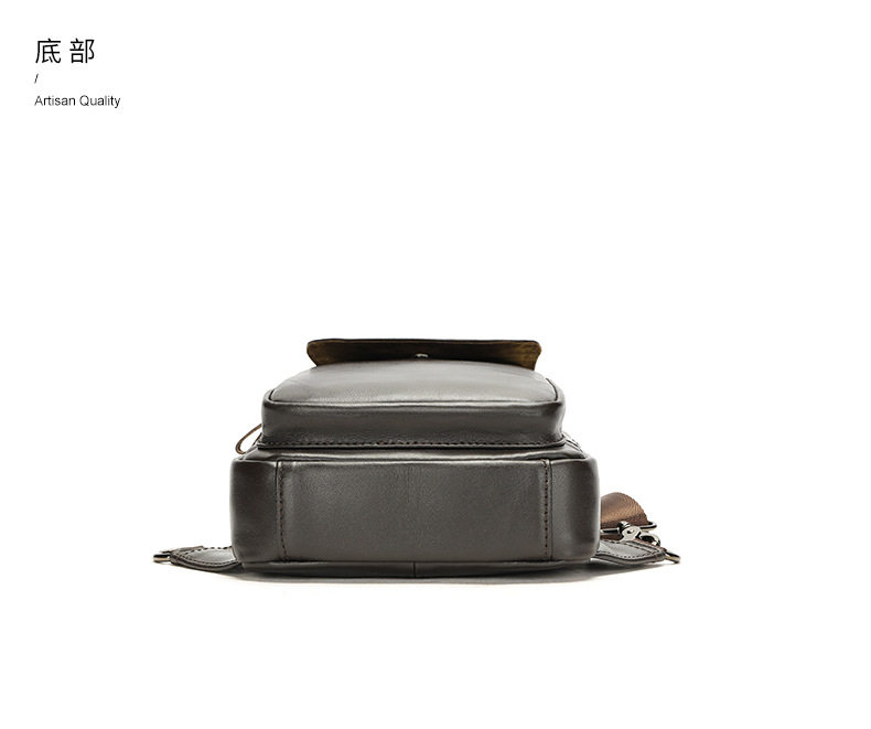 Túi đeo ngực nam da bò thật cao cấp 19×10×30 cm — 20202 màu đen, Cà phê hoa văn, Màu nâu tự nhiên rơi, Màu đen tự nhiên rơi chi tiết 24