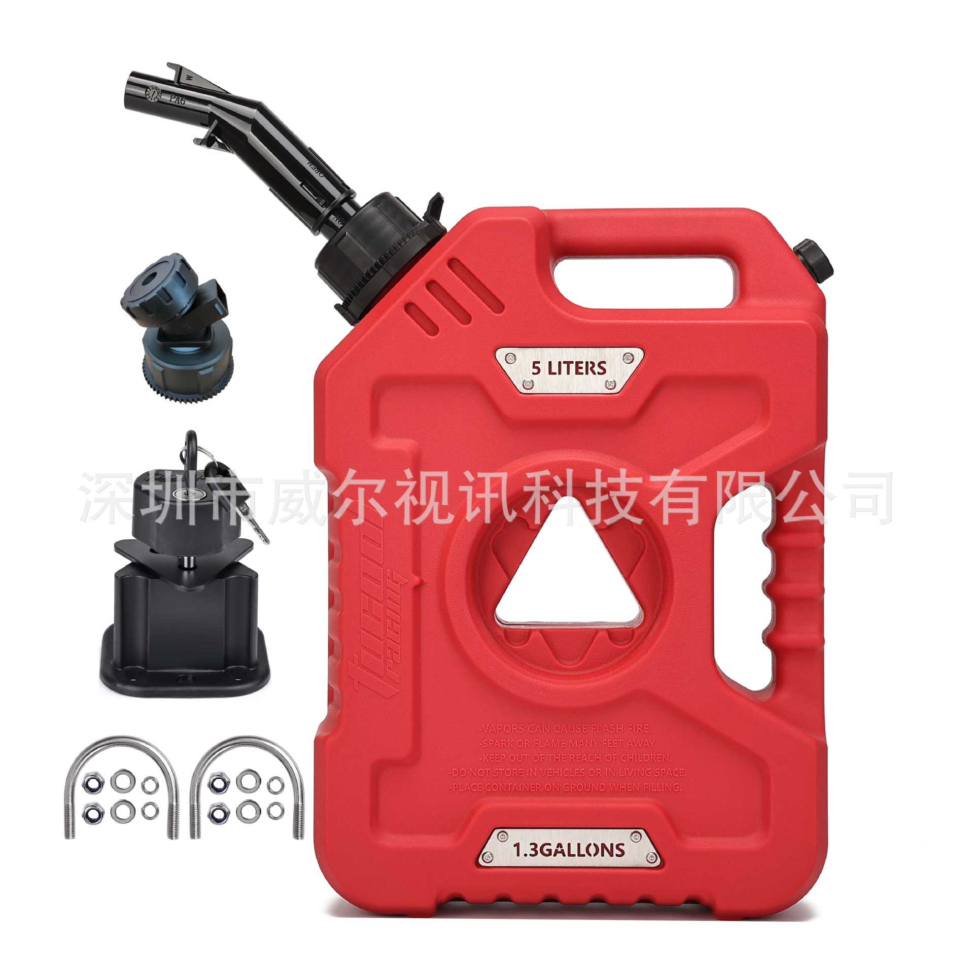 Tucool Racing 5L Motorcycle Fuel Tank Diesel Gasoline Canister Cross-Border Exclusive Supply for Motorcycle Front-Mounted Fuel Tank