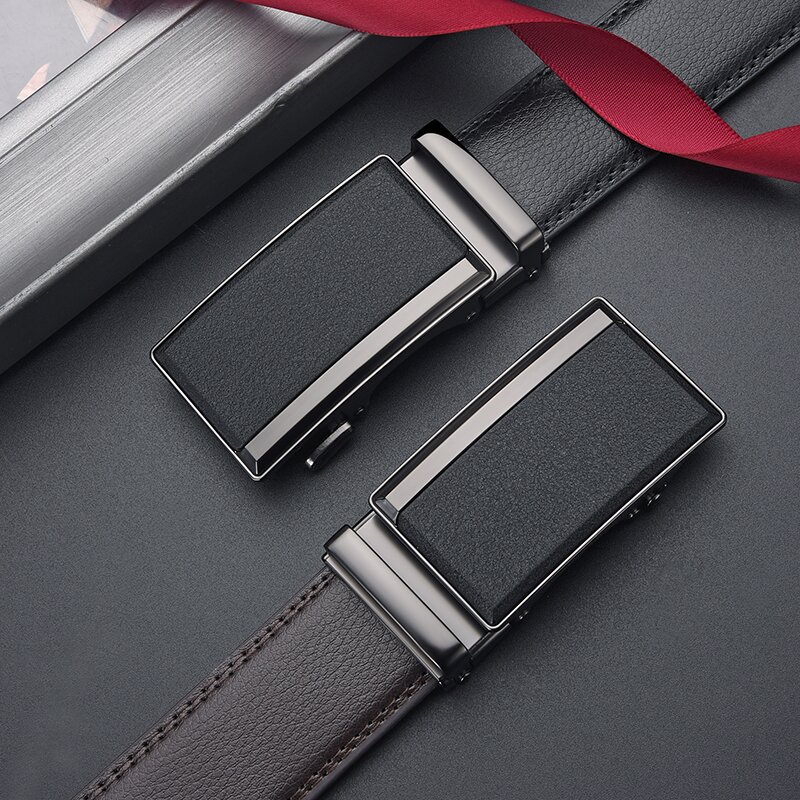 2025 New Matte Automatic Buckle Men Genuine Leather High-end Feel Men's Versatile Belt Waistband In Stock_voghion.com
