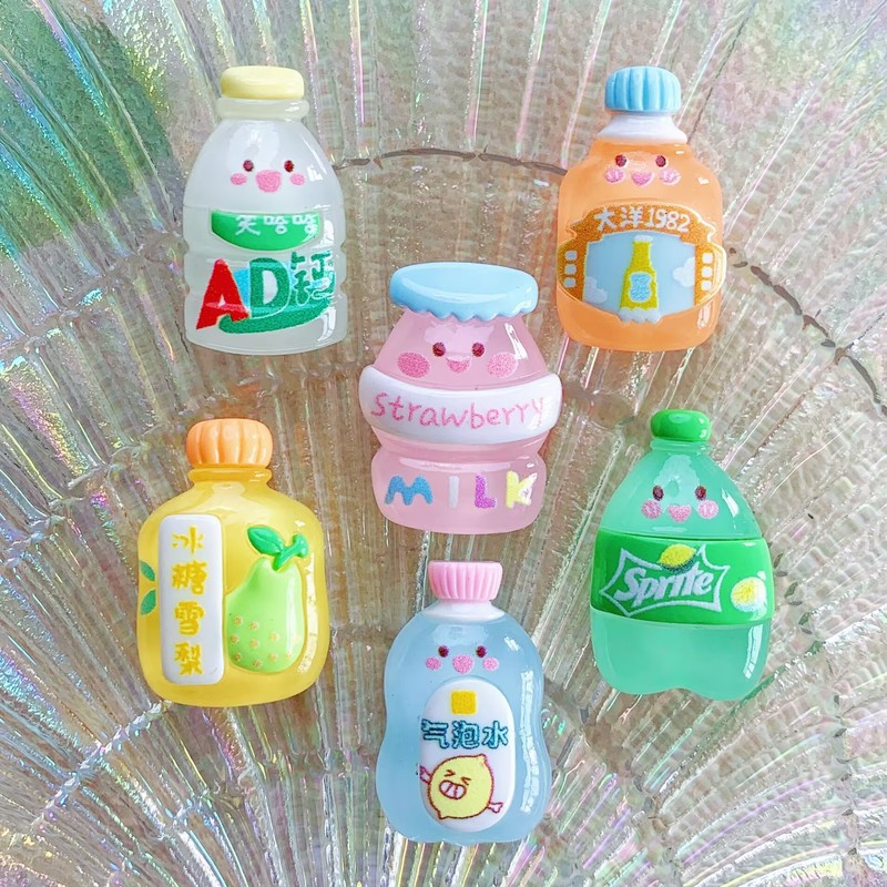 氷透明発光ドリンク樹脂アクセサリー diy クリーム接着剤下駄バックル水カップ冷蔵庫マグネットヘアピンヘッドロープパッチ|undefined