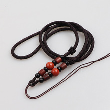 3.5mm挂脖项链绳 手工编织吊坠玉坠绳 DIY串珠直套绳圆珠玛瑙饰品