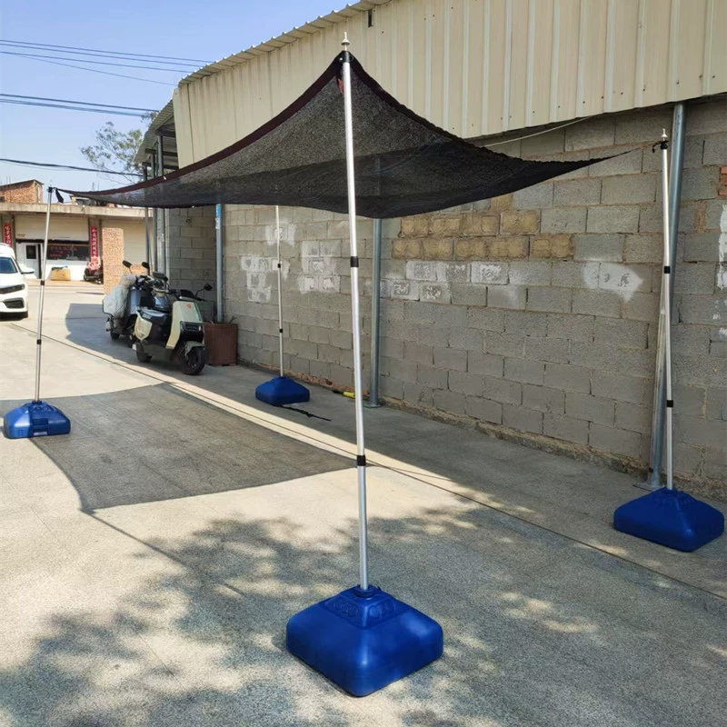 Телескопическая стойка для солнцезащитной сетки во дворе, фиксированная стойка для солнцезащитной сетки на открытом воздухе, опорная стойка для солнцезащитной сетки, колонна для цветочной клумбы
