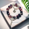 BC05 Fu Pot Glass Feather Bracelet