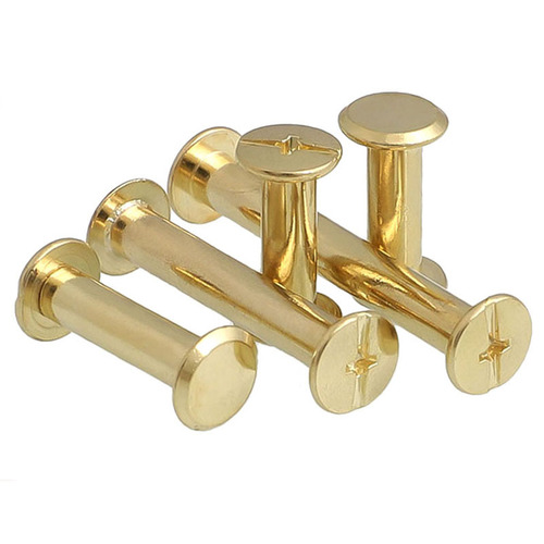 M5 gold mother-in-law rivets butt locking screws ledger nails copper-plated binding sample album screws photo album