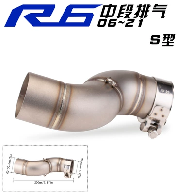 section 98-05 06-21 years, Exhaust pipe - r6-s-type-middle-section