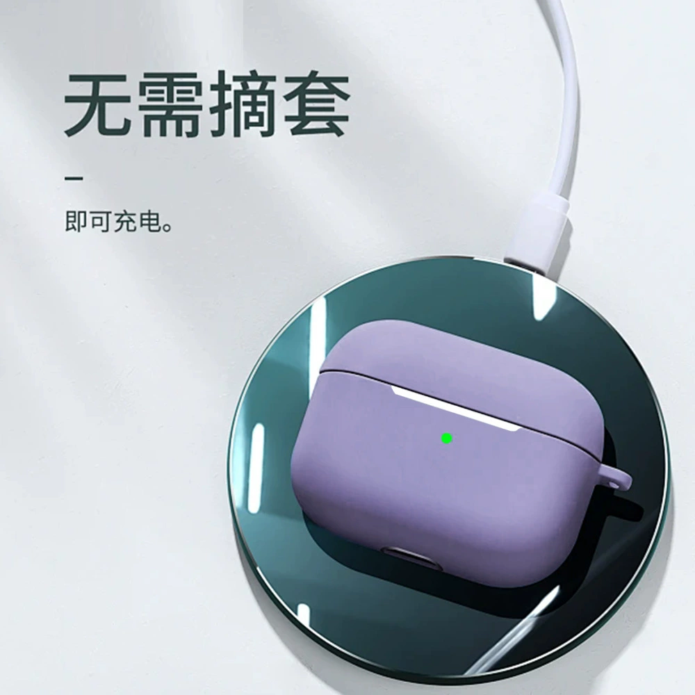 Защитный силиконовый чехол (Apple AirPods 1/2/3/4), эко-силикон, ударопрочный и моющийся