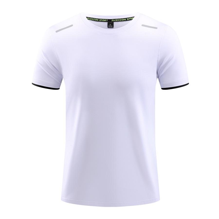Camisa publicitaria Camiseta con logotipo impreso de manga corta superior al aire libre maratón Camiseta súper suave transpirable ropa deportiva ventas directas de fábrica