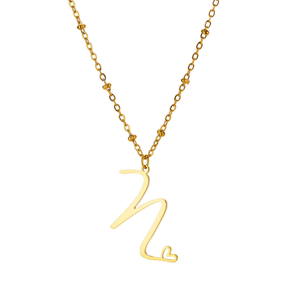 8g Weight 0.03µm-0.05µm Gold Plating Thickness PVD Coated Gold Plating Process Real Gold Plated Plating Material 304 Stainless Steel Pendant Material Pendant Necklace Classification 304 Stainless Steel Chain Material cable chain Chain Type 1 Piece Quantity Holiday, Daily Occasion 304 Stainless Steel Material Letter, Heart Shape Pattern Unisex Gender IG Style, Sweet Style Waterproof Non Tarnish, Plating, Hollow Out Craft PVD Coated Real Gold Plated Letter Heart Shape 304 Stainless Steel IG Style Sweet Waterproof Non Tarnish 304 Stainless Steel Pendant Necklace 23