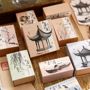 İ�� ˮī�eͥϵ�Й�ľӡ��ԭ�����~�ز�DIY����N����F��ӡ��