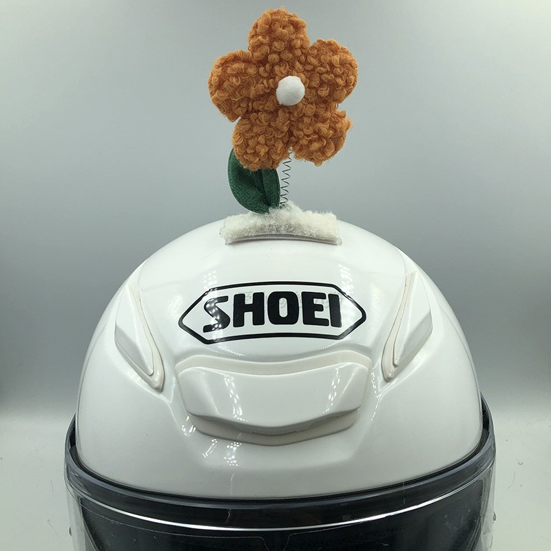 Motorcycle Helmet Decoration Swaying Sunflower Electric Car Ski Helmet Ears