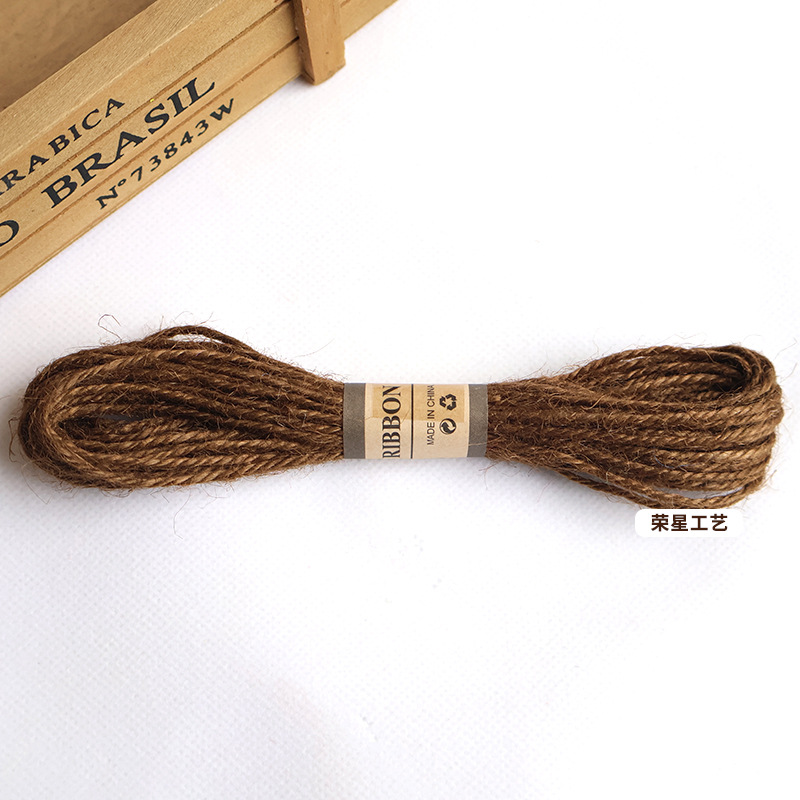 Cuerda de cáñamo de color 10 m foto pared cuerda especial DIY cuerda de cáñamo tejida a mano botella de vidrio vinculante cuerda decorativa