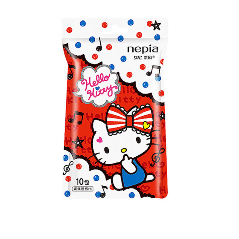 Nepia/ネピア ウェットティッシュ ケイティ 個包装 携帯用 赤ちゃん 子供用 携帯用ウェットティッシュ クリーニングティッシュ 10枚|undefined