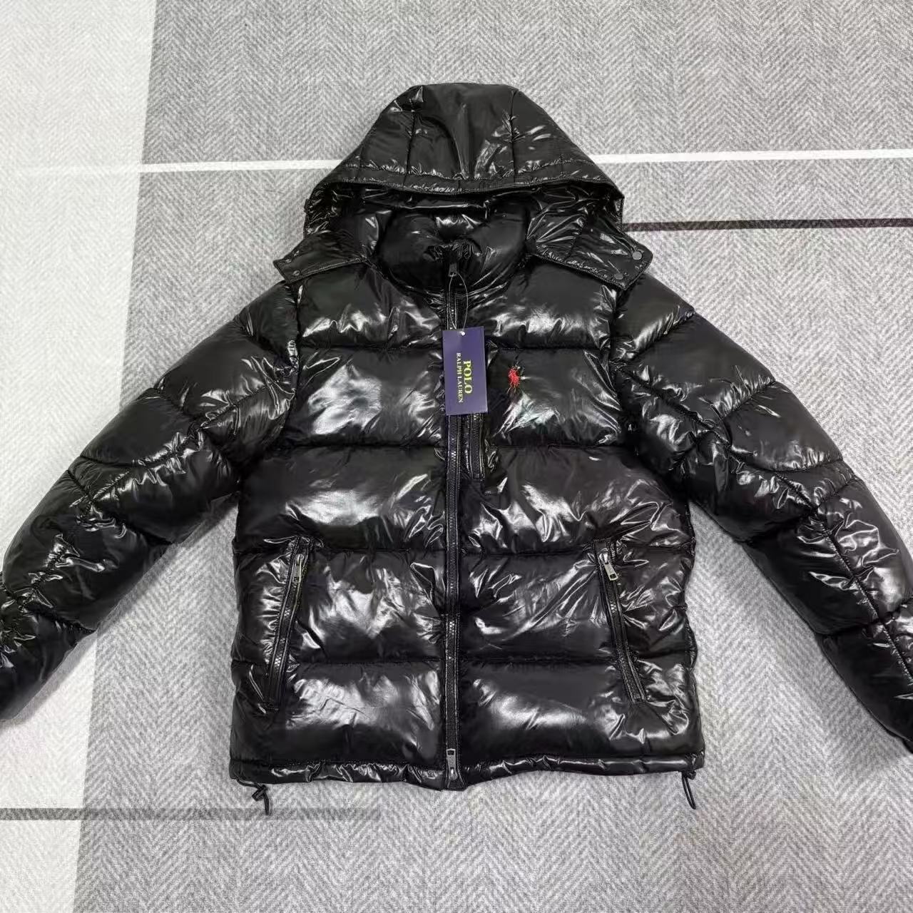 Polo Ralph Lauren Puffer Jacket Hooded Black