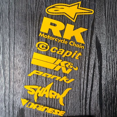 Helmet Modification Logo Scratch – Motorcycle wheel hub - style-areflective-shimmering-gold-buy-any-two-items-and-get-20-off