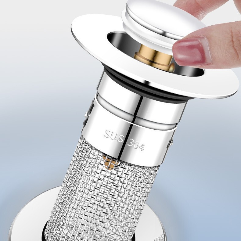 洗面器 洗面器漏れ栓 洗面器バウンスコア プッシュ式付属品 防臭フィルター 汎用排水フィルター|undefined